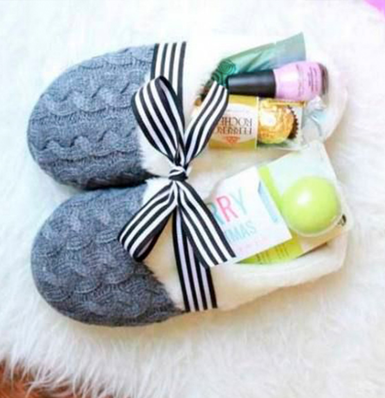 Ideias de Lembrancinhas de Natal Pantufas It Mãe