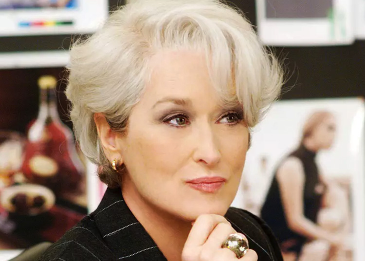 Famosas com fios grisalhos Meryl Streep It Mãe