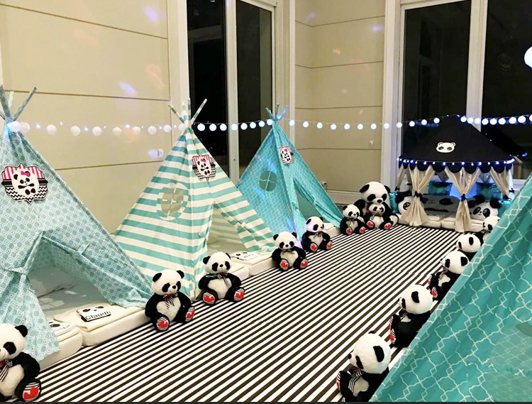 Cabaninhas Festa do Pijama Panda Pijamas Party It Mãe