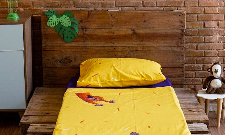 Roupas de cama para crianças estampa macaco Oohoo Kids