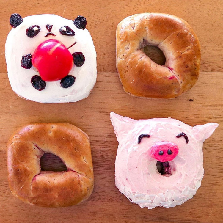 Bagel Ideias de café da manhã It Mãe