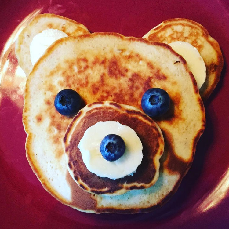 Panqueca de ursinho Ideias de café da manhã It Mãe