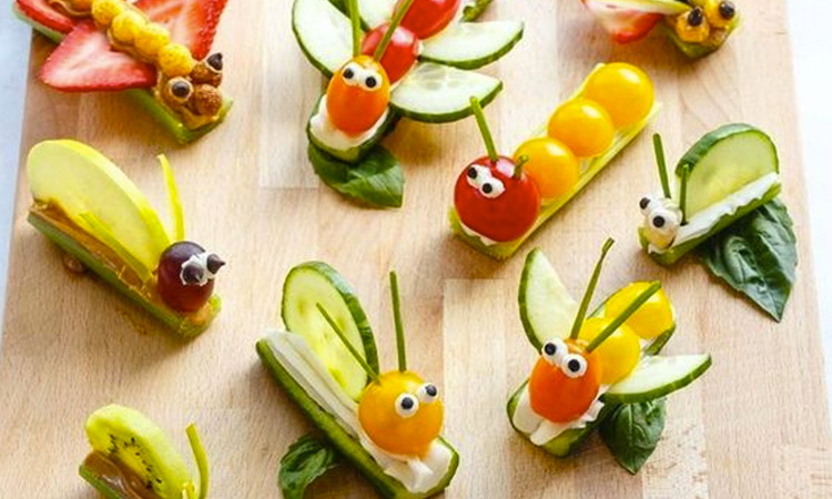 Pratos decorados para as crianças lanche saudável it mãe