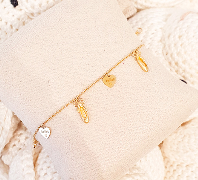Pulseira ouro ballet Mini La Joie - It Mãe