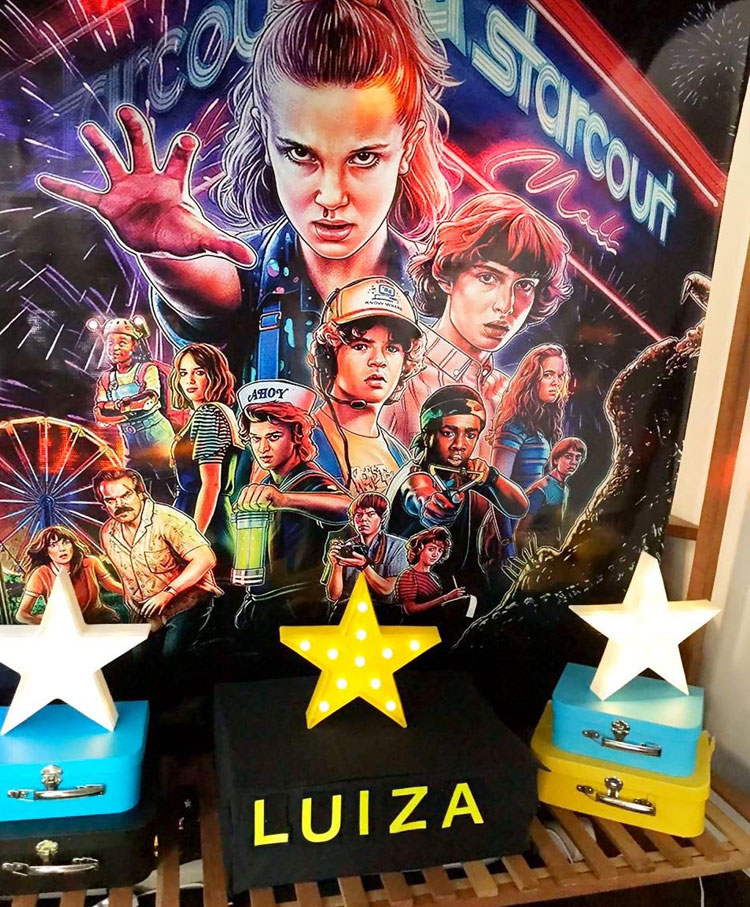 festa netflix aniversário inspirado em séries pijamas party it mãe