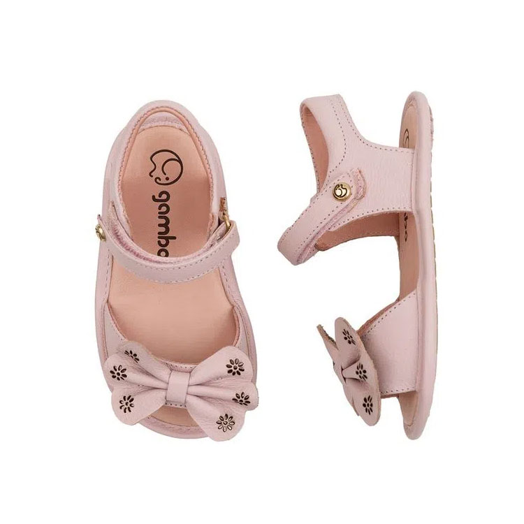 sandália rosa sapatos infantis para o verão laranjeira kids it mãe
