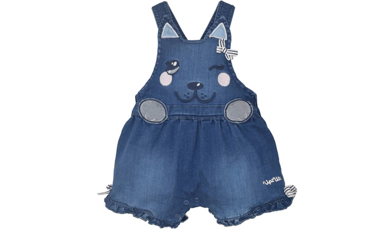 Lookinhos com a cara do verão Jardineira Jeans Rique Baby Store - It Mãe