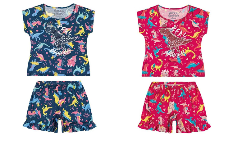 Pijamas para meninas Rique Baby Store