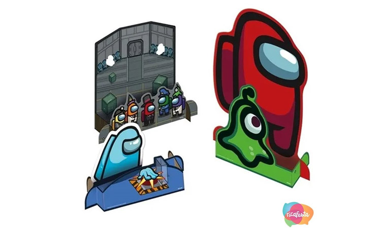 It Mãe - Rica Festa - Among Us - Decoração de mesa 