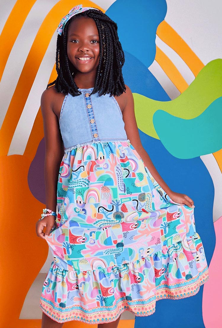 Vestido aquacolor - Looks para o Natal - Loja Alphabeto - It Mãe