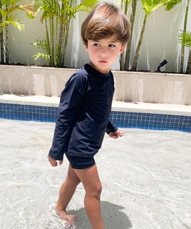 Camisa de proteção azul Planet Beach Brasil