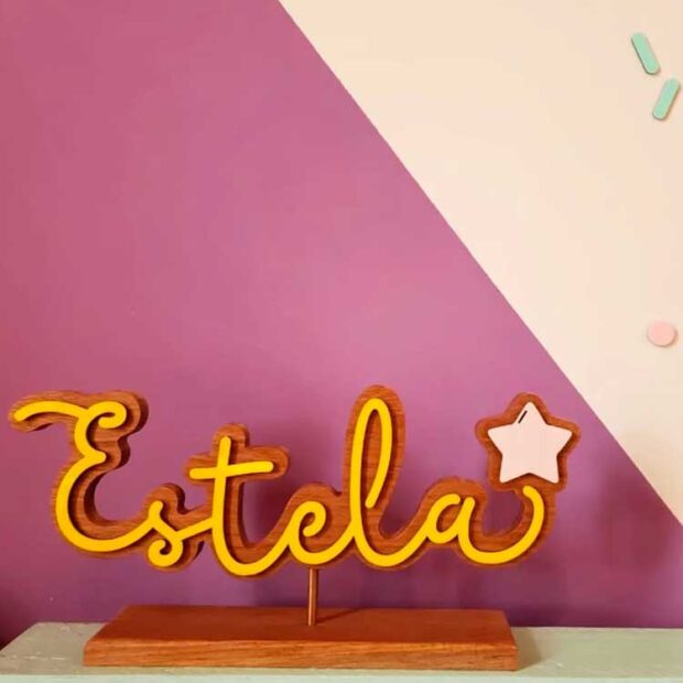 Nomes cortados para quarto maximalista Flamingoiaba - It Mãe