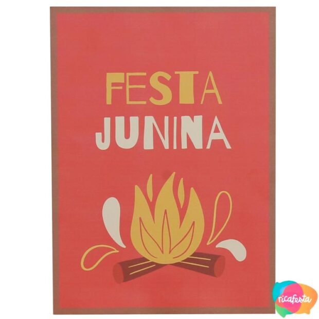 Kit Quadrinhos Decoração para festa junina em casa - It Mãe